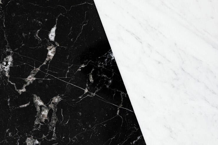 Difference Between Black Granite and White Marble