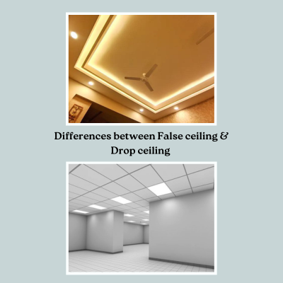 Differences Between False Ceiling and Drop Ceiling