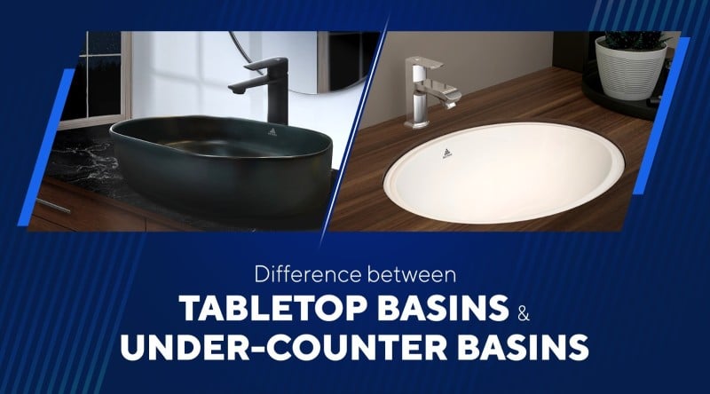 Differences Between Countertop Wash Basin and Under countertop: A complete Guide