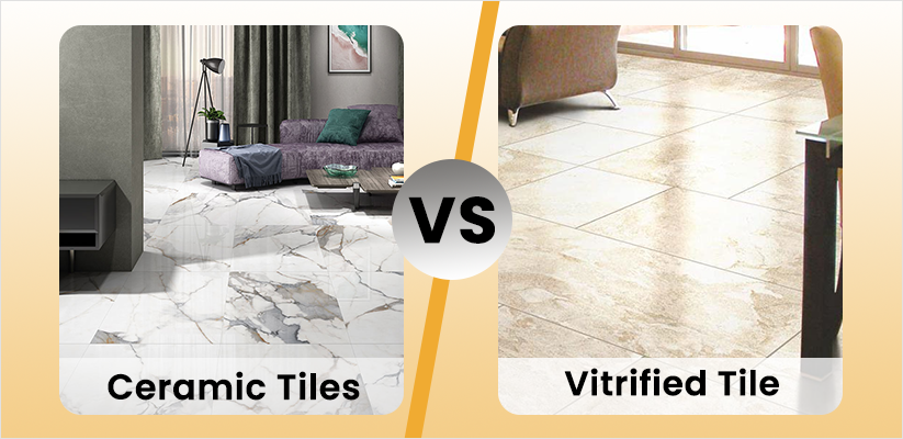 Differences Between Ceramic tiles and Vitrified Tiles