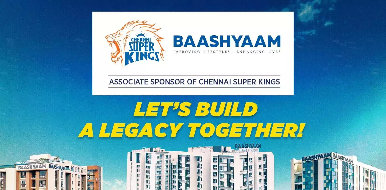 Baashyam Construction comes onboard as the associate sponsor for Chennai Super Kings