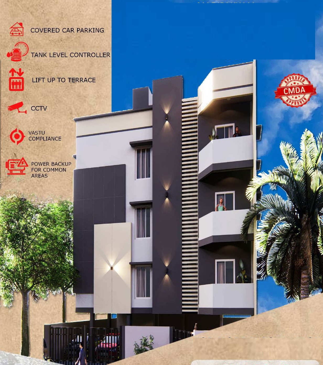 2BHK - 3BHK Builder projects in Elumalai Nagar, Annai Therasa Nagar 9th Street,